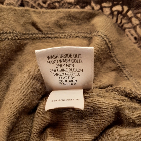 Apt. 9 Olive Green Pieced Crocheted Tank Top Size Large - Picture 6 of 9